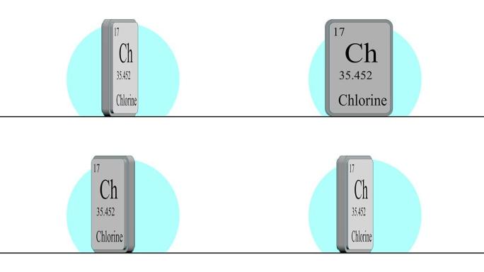 氯.门捷列夫体系周期表中的元素.