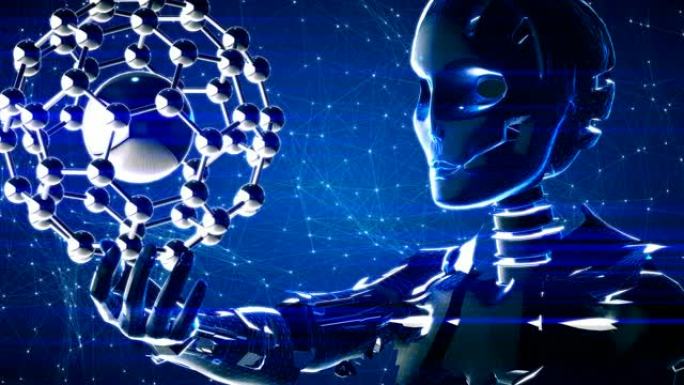 机器人与分子的未来抽象技术背景