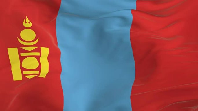挥舞环状旗帜作为背景蒙古