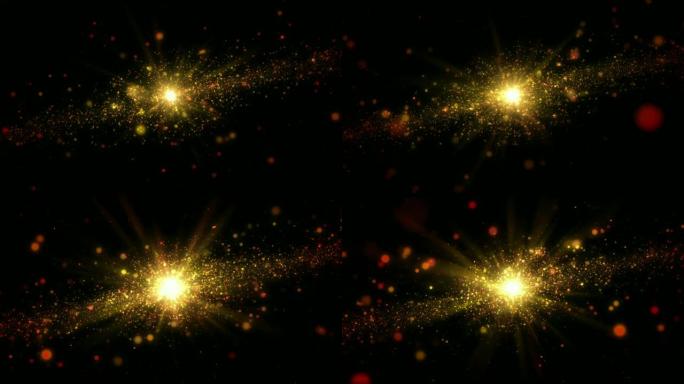 银河抽象背景黄金