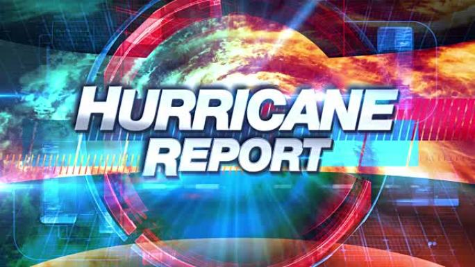 飓风报告-广播电视图形标题
