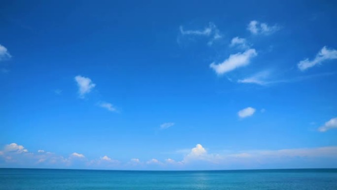 泰国普吉岛夏季海滩热带安达曼海景风景。时间流逝
