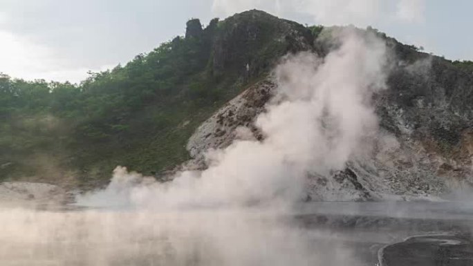 日本北海道登贝的延时Oyunuma池塘