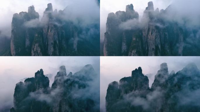 航拍广西金秀圣堂山风景区