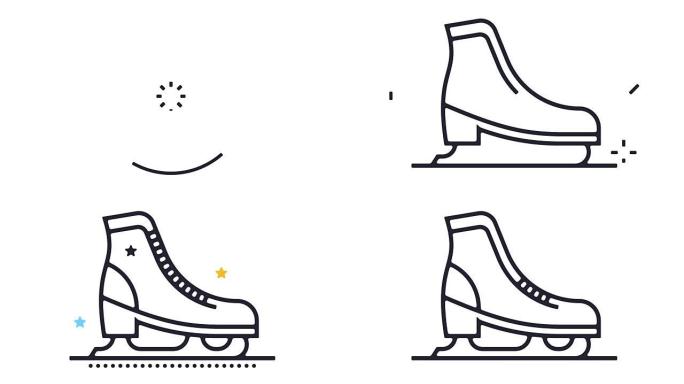 滑冰图标动画