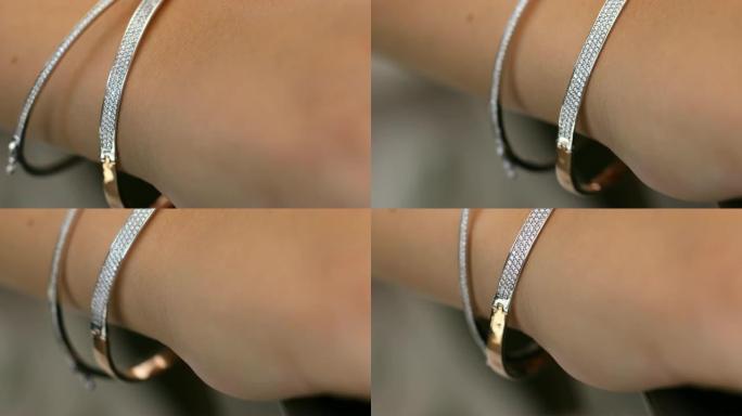 钻石手镯女性珠宝礼品
