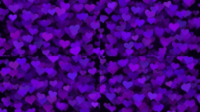 爱心运动背景紫色