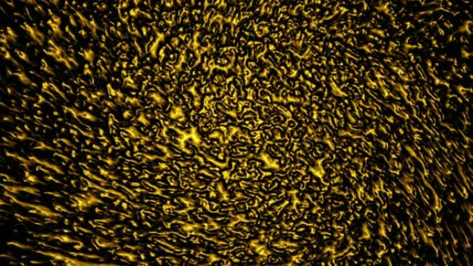 金色的抽象分形背景