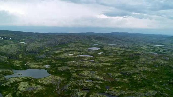 北苔原山空中景观
