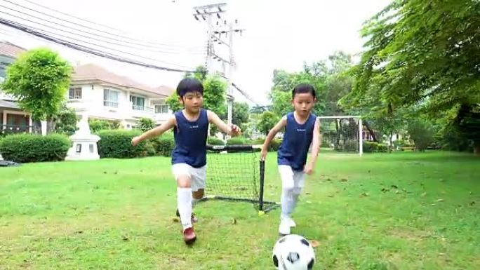 亚洲足球孩子准备