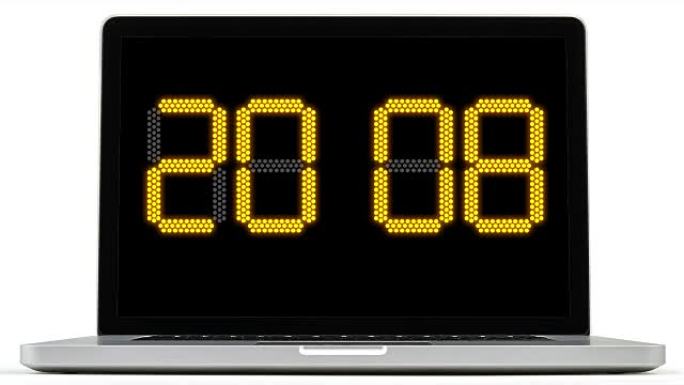 2019电子记分牌的新年概念