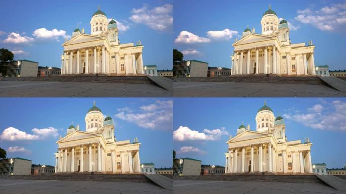芬兰赫尔辛基美丽的大教堂。
