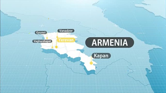 亚美尼亚的地图
