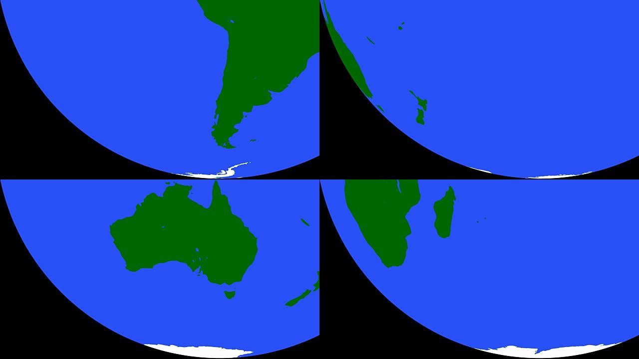 地球地球绿色大陆蓝色海洋