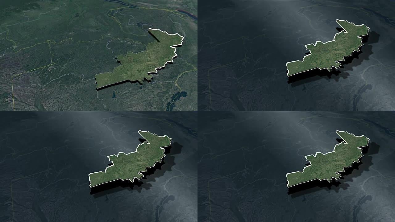 赞比亚中部省-动画地图