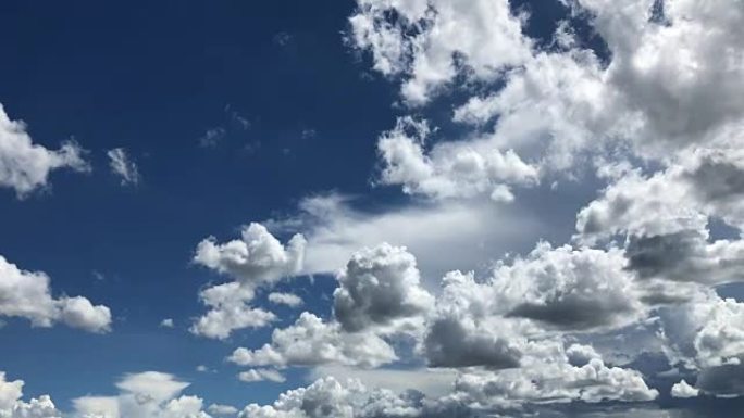 泰国的天空和云
