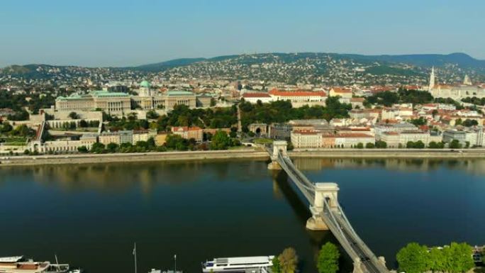 布达佩斯链桥多瑙河天线