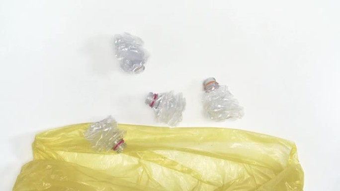 塑料废物回收和隔离的概念
