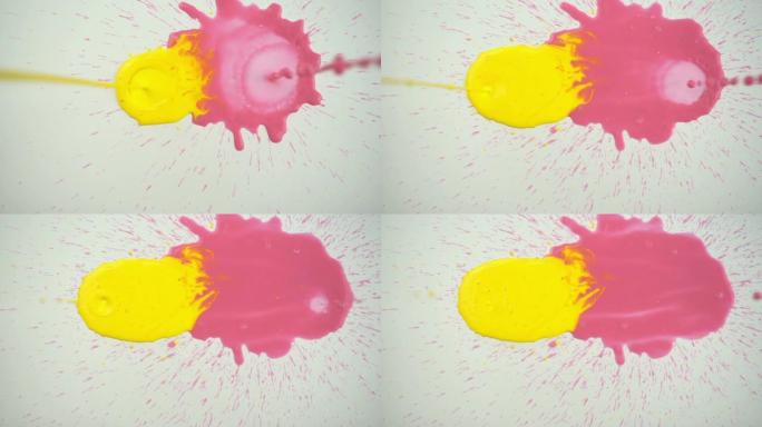 慢动作中掉落的油漆