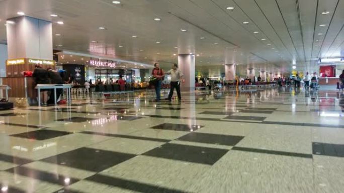 4K Hyperlapse: 新加坡城市的机场。