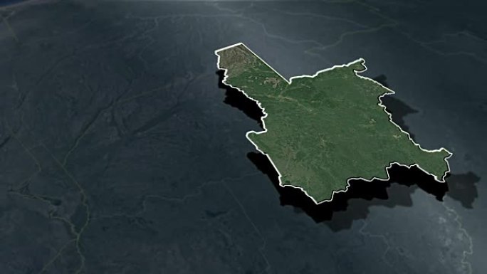 赞比亚西北部省-动画地图