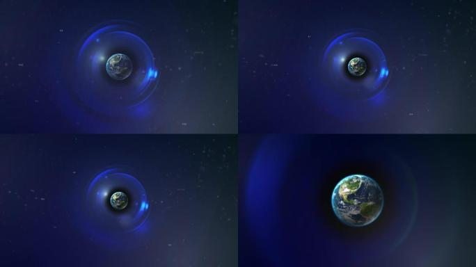 太空中的透镜耀斑地球