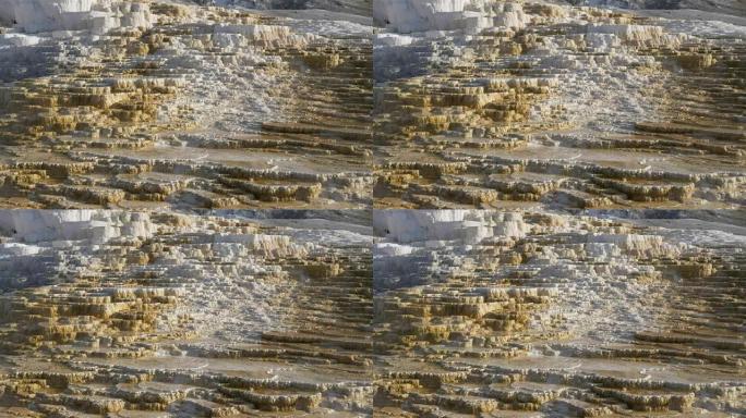 4K 60p在黄石猛mm温泉拍摄的土墩泉