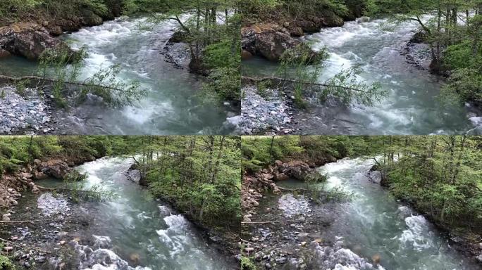 大自然中的河流