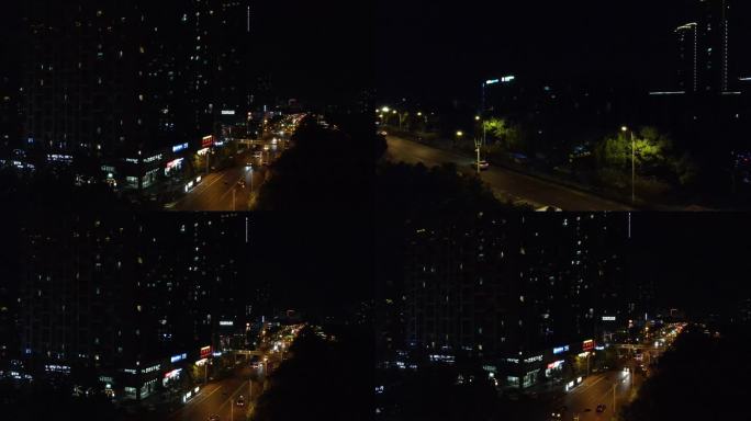 城市夜景多方面角度