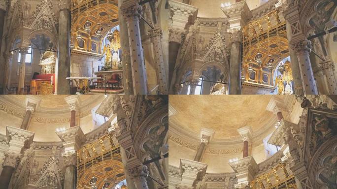 克罗地亚斯普利特的圣多姆纽斯大教堂内。