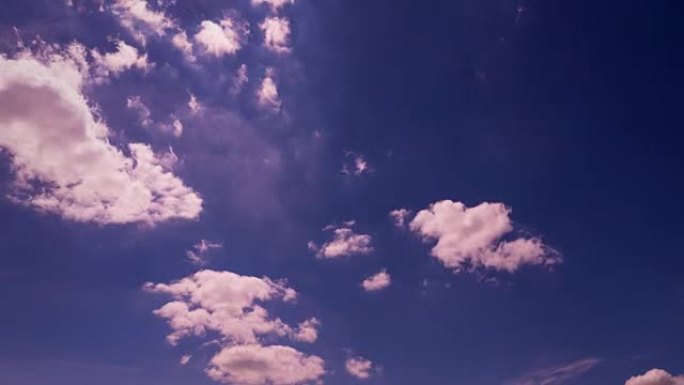卷云在蓝天中的运动