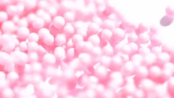 粉色糖果球在声波中跳跃