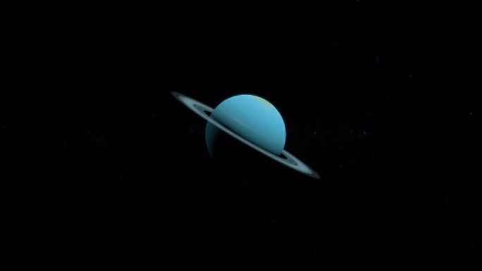 天王星行星和她在外太空的环