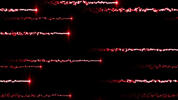 红色粒子左向右视频-循环