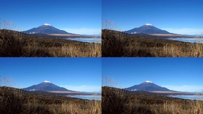 富士山、山中子湖景观。