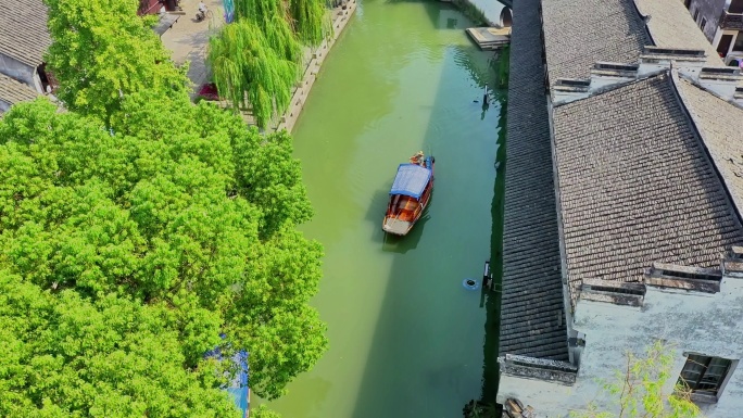 中国第一水乡周庄航拍