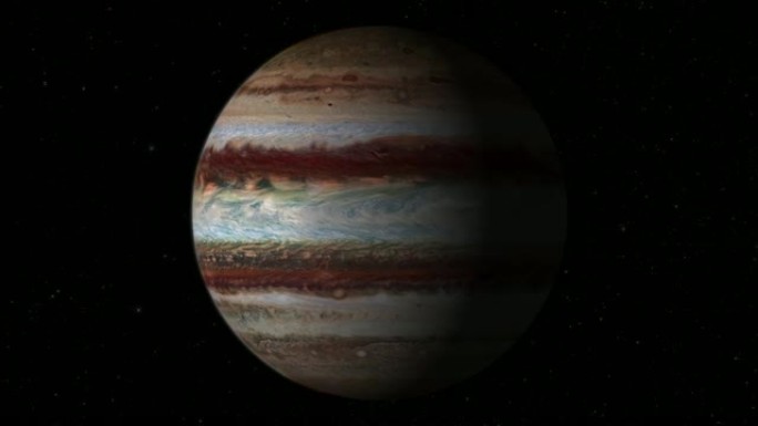 旋转行星木星-中心-中等