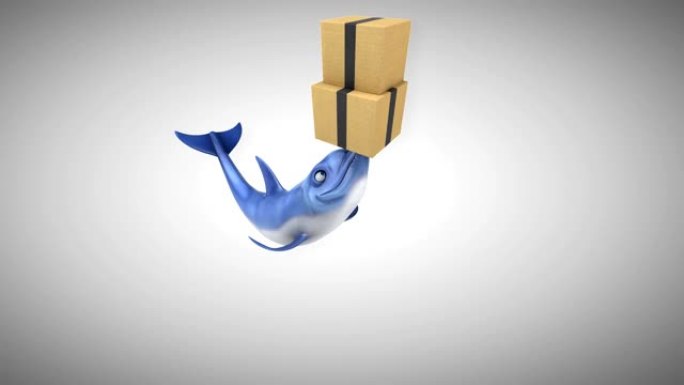 有趣的海豚-3D动画