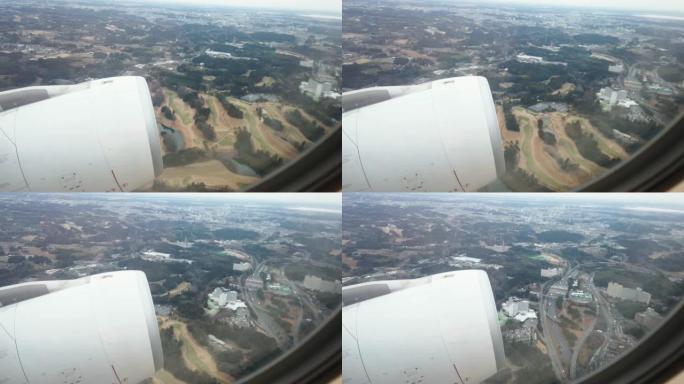 在日本上空飞行