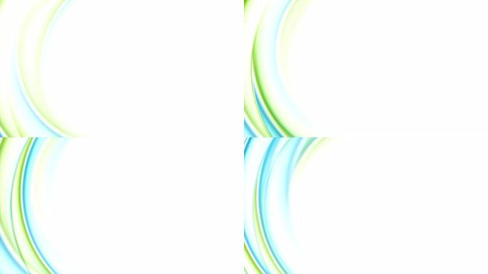 蓝绿色抽象平滑液波视频动画