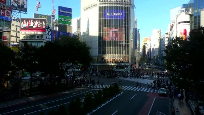 延时: 日本东京新宿区的街景