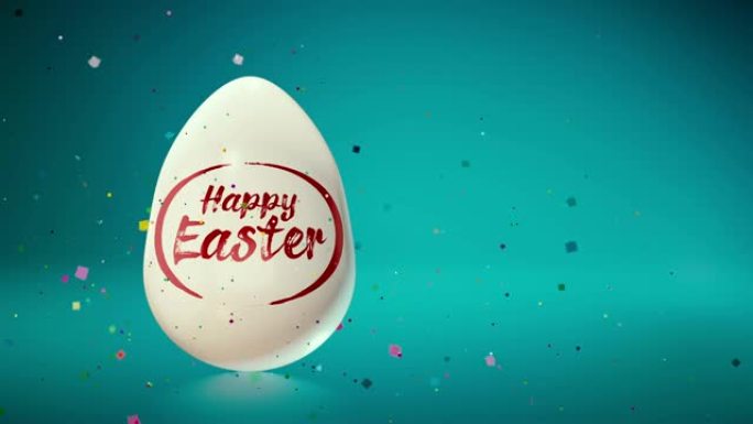 复活节快乐，彩色背景上彩绘彩蛋。国际春季庆典