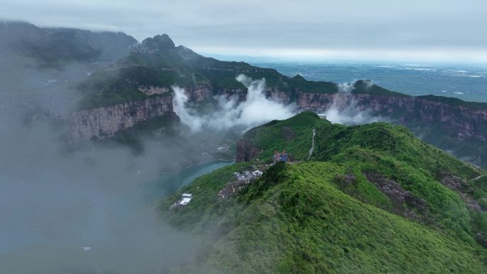 宝泉水库 自然风光 平流雾 宝泉度假区