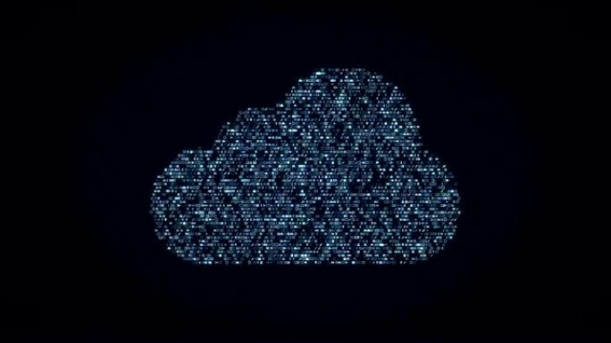 来自符号集的云计算概念动画