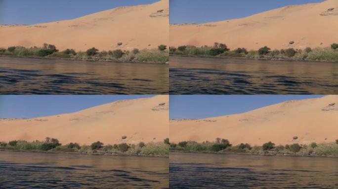 埃及尼罗河岸边的沙丘