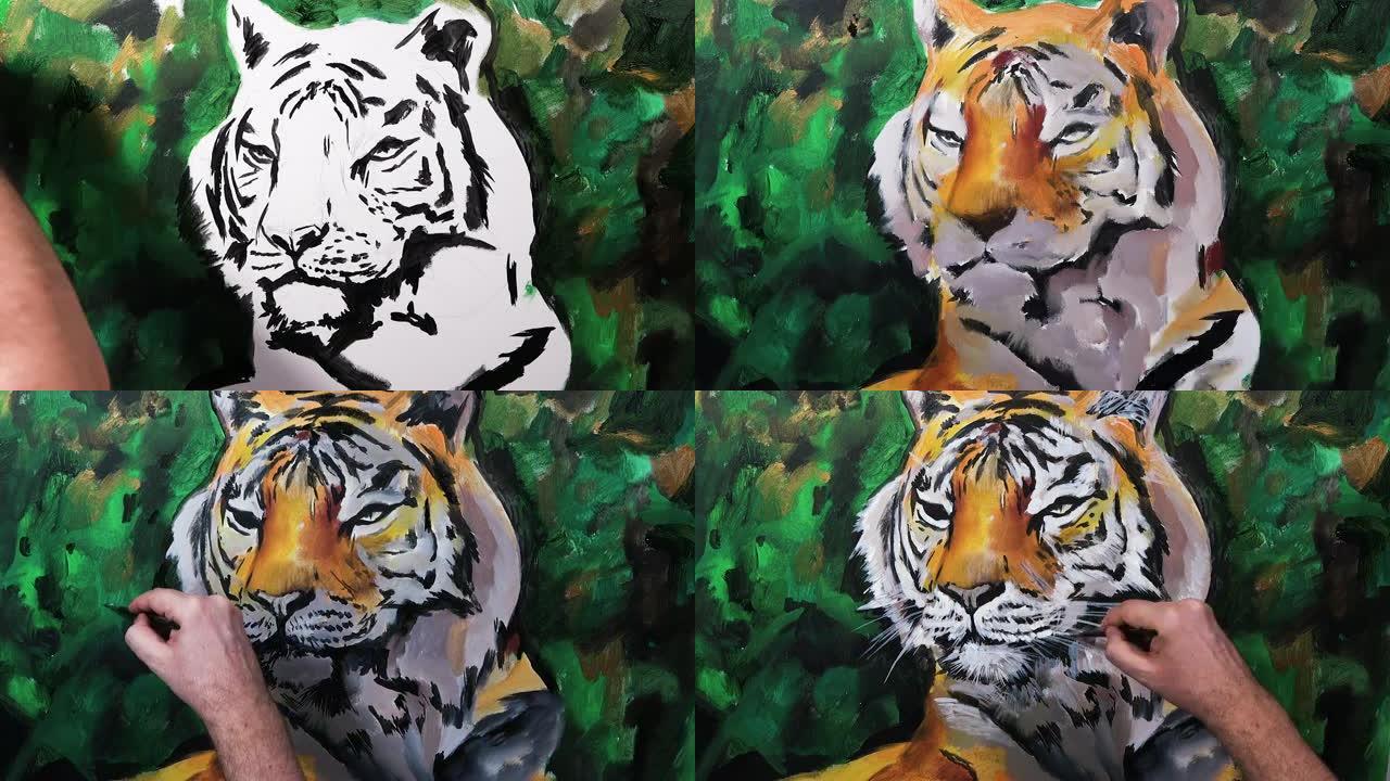 虎头艺术手绘，延时