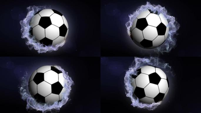 粒子环中的足球