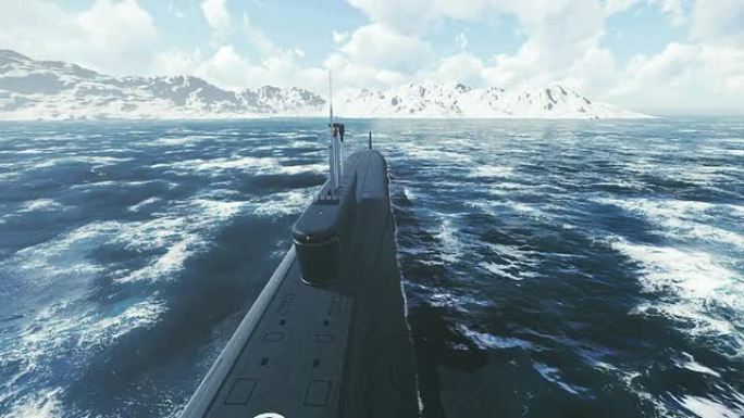 俄罗斯在北部水域的核动力潜艇