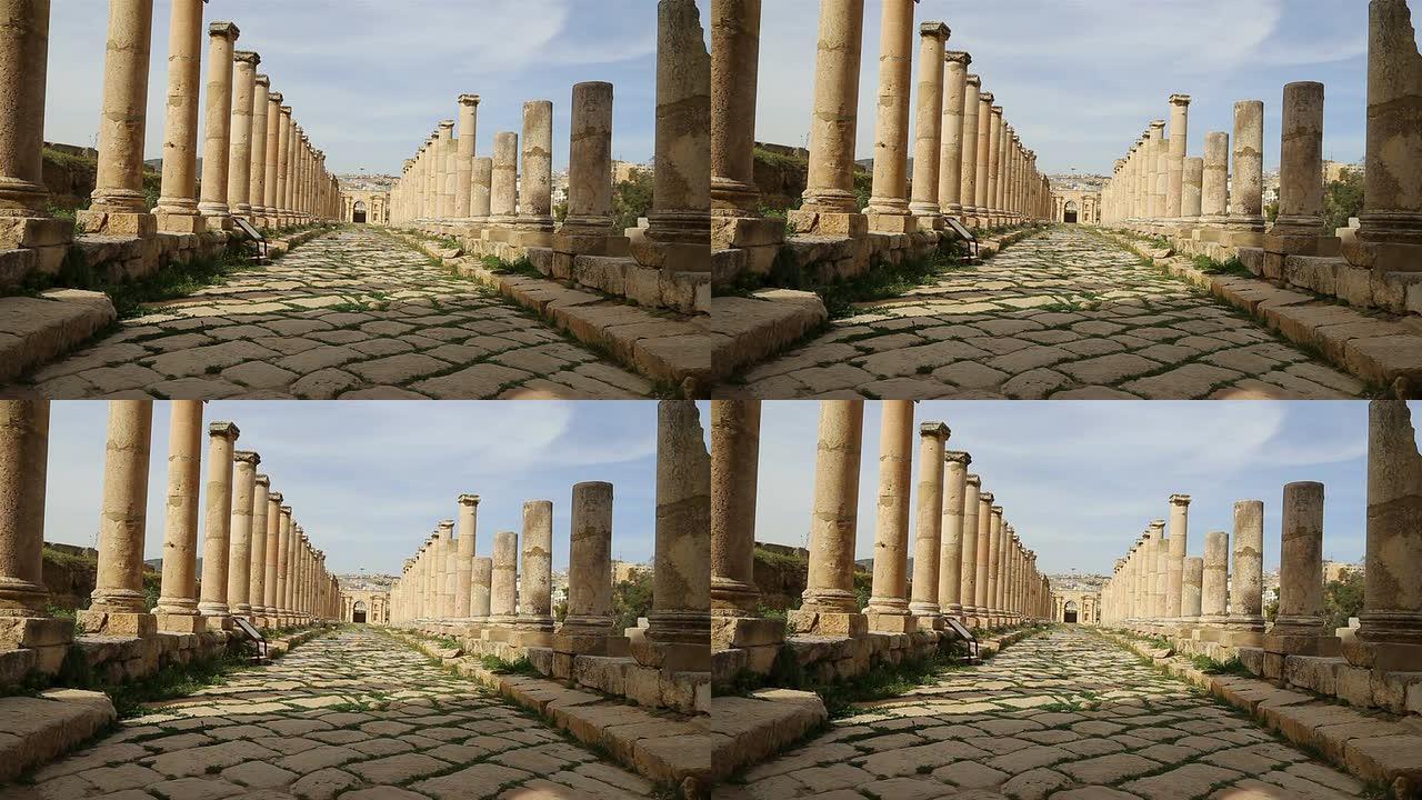 约旦杰拉什省的首都和最大城市约旦杰拉什市的罗马遗迹