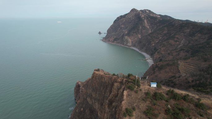 原创 山东烟台市芝罘岛断海涯自然风光航拍